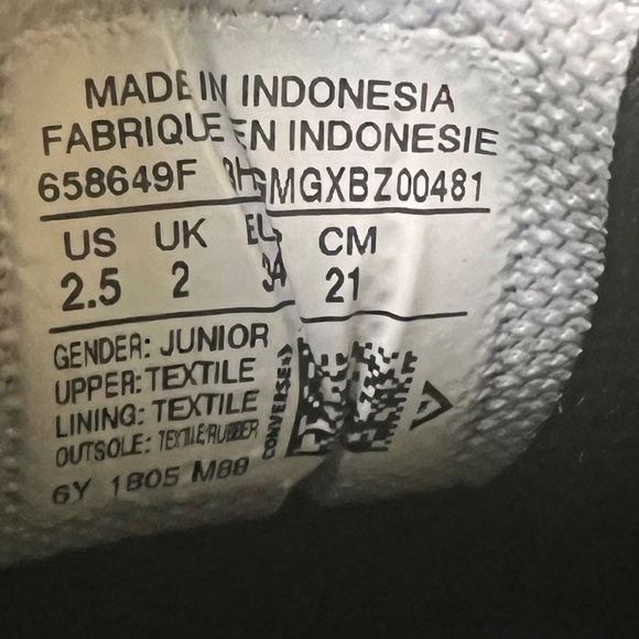 Converse Kids Chuck Taylor All Star Street Basket Weave Mesh Olive Green Sz 2.5 - Picture 8 of 9